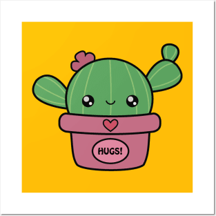 Kawaii cactus Posters and Art